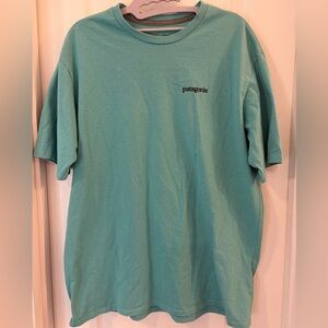 Patagonia Teal Short-Sleeve Logo Tee